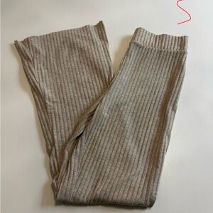 Ribbed Beige Lounge Pants